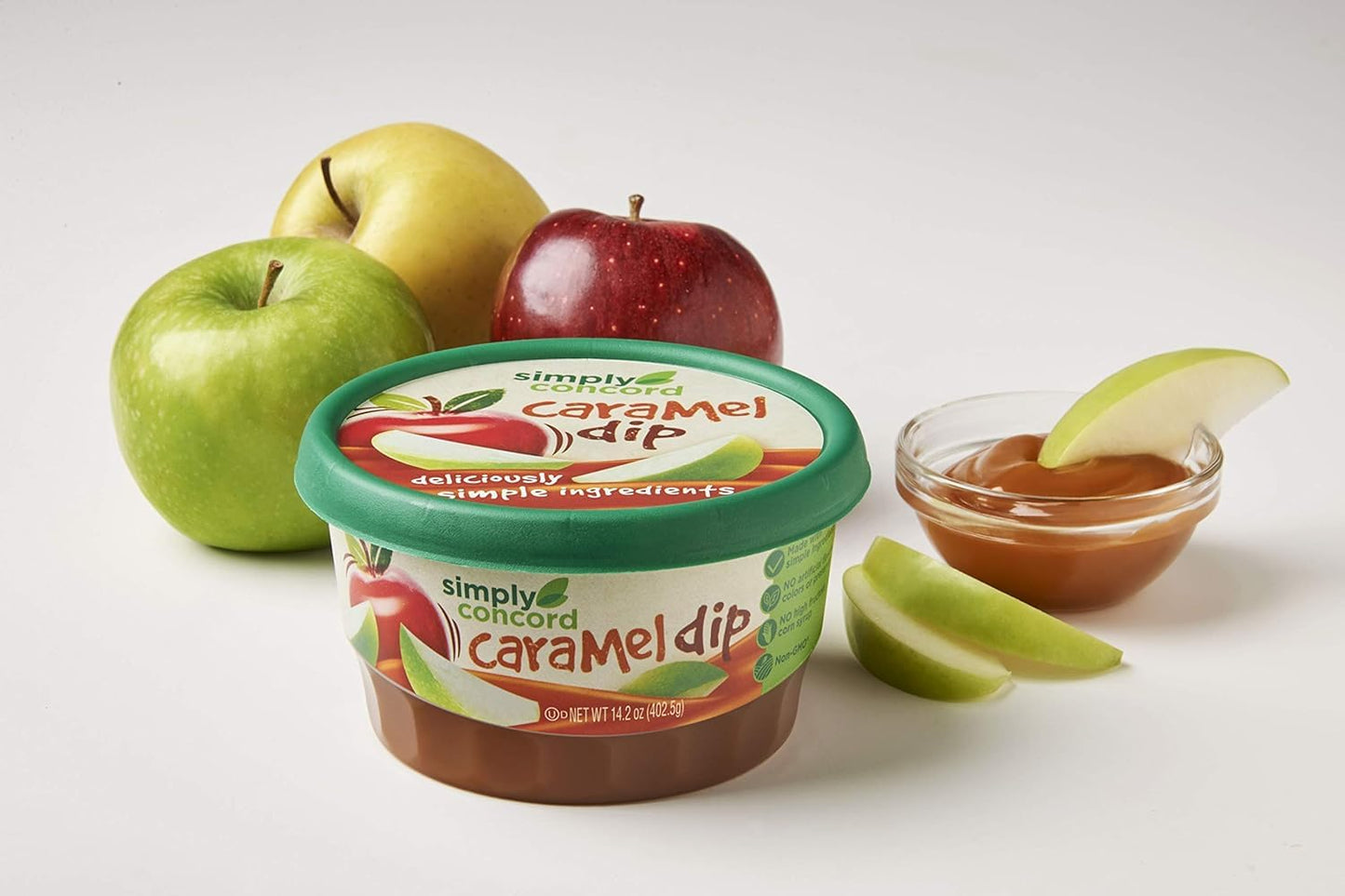 AmishTastes Caramel Apple Dip, Clean Label, Single-Serve Tubettes, Pack of 6