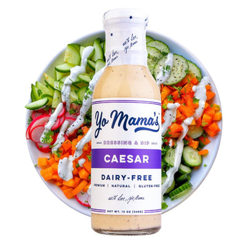 Keto Classic Caesar Dressing And Dip By Yo Mama'S Foods - Pack Of (1) - Low Carb, Low Sodium, And Gluten-Free