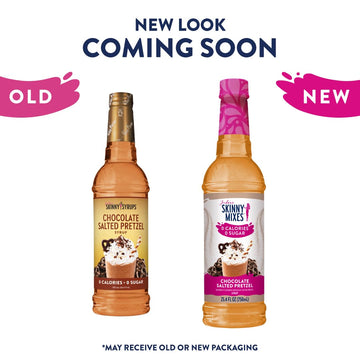 Jordans Skinny Syrups Sugar Free Coffee Syrup, Chocolate Covered Pretzel, 25.4 Fl Oz, Gluten Free, Keto Friendly