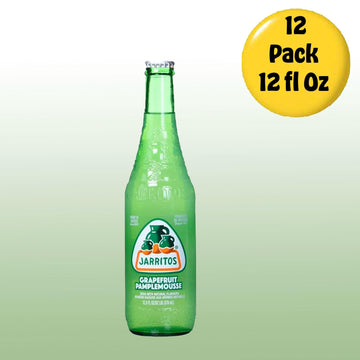 Jarritos Grapefruit Mexican Soft Soda Drink 12 Fl Oz Glass Bottles 12 Pack