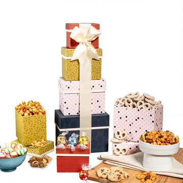 Broadway Basketeers Gourmet Gift Basket, Chocolate Valentines Day Baskets, College, Food Delivery For Women, Birthdays, Appreciation, Thank You, Get Well Soon, Sympathy, Care Package