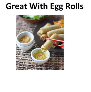 Hot Chinese Mustard And Chinese Duck Sauce Sets (2 Mustard, 2 Duck Sauce, 8 Chopsticks)