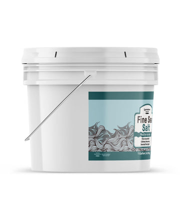 Unpretentious Fine Sea Salt (1 Gallon), Pure Evaporated Mediterranean Sea Salt