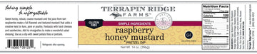 Terrapin Ridge Farms Raspberry Honey Mustard Pretzel Dip - Gourmet Sweet Dip with Coarse Mustard & Tart Raspberries - 14 oz Jar