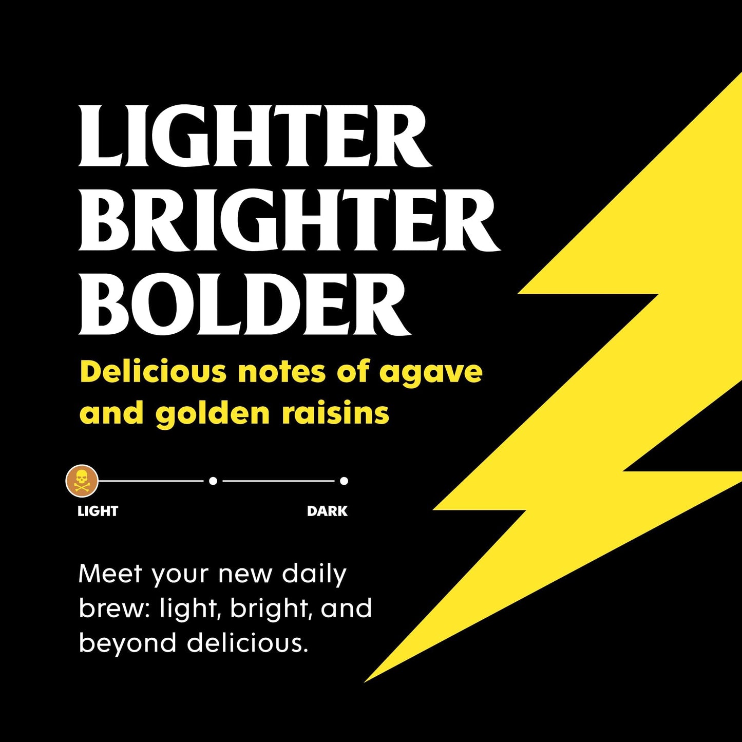 Death Wish Coffee, Light Roast Whole Bean Coffee, 16 Ounce