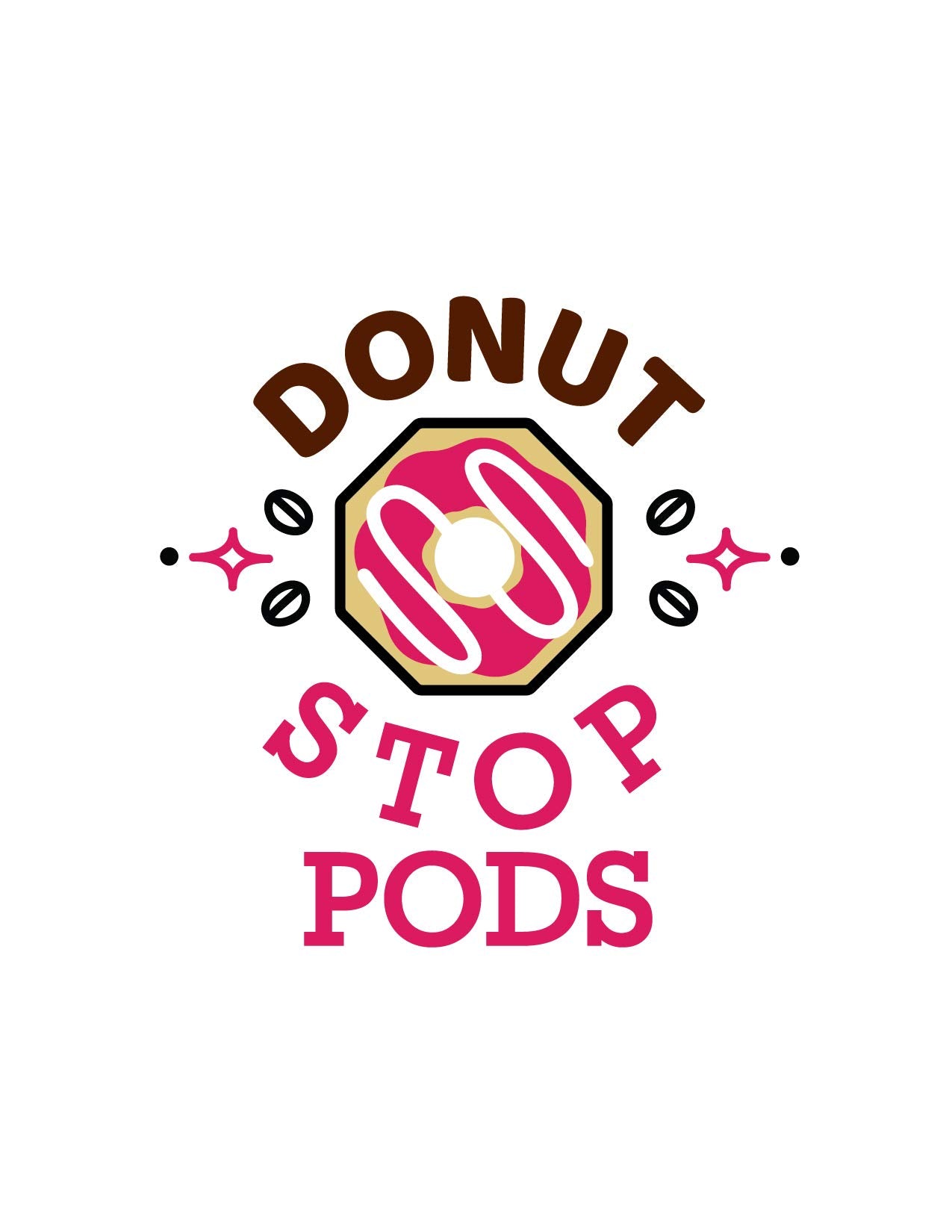 Donut Stop Donut Flavored Coffee Pods, Assorted Variety Pack, 40 Count, Compatible with 2.0 K-Cup malt-inspired