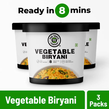 Thetastecompany Veg Biryani - Ready To Eat | Instant Food | Taste Company (Pack Of 3)
