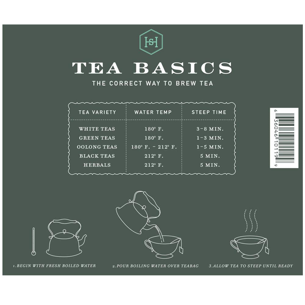 Harney & Sons Organic Peppermint Tea Bags, Green, 50 Count (1.76oz/50g), Model 16119