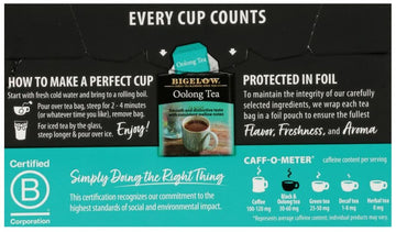 Bigelow Oolong Tea Bags, 20 Ct