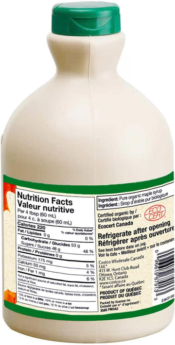 Kirkland Signature 100% Maple Syrup, Dark Amber, 33.8 fl. oz.