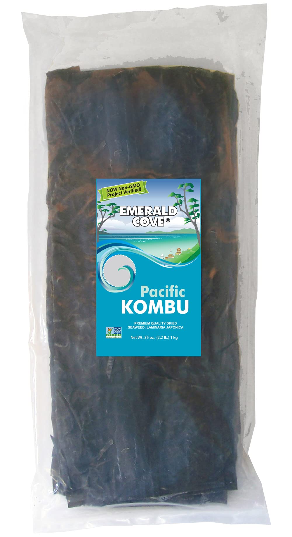 Emerald Cove Silver Grade Kombu (Dried Seaweed), 35-Ounce Bag