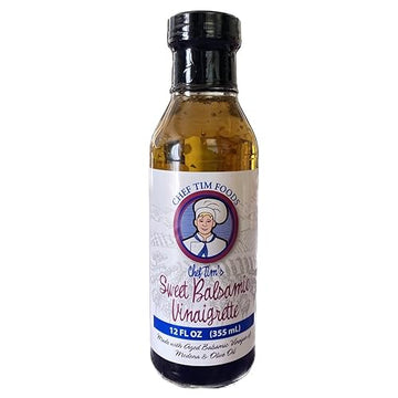 Chef Tim'S Sweet Balsamic Vinaigrette 12 Oz. Salad Dressing & Marinade ''Shake, Shake, Shake. Don'T Refrigerate''