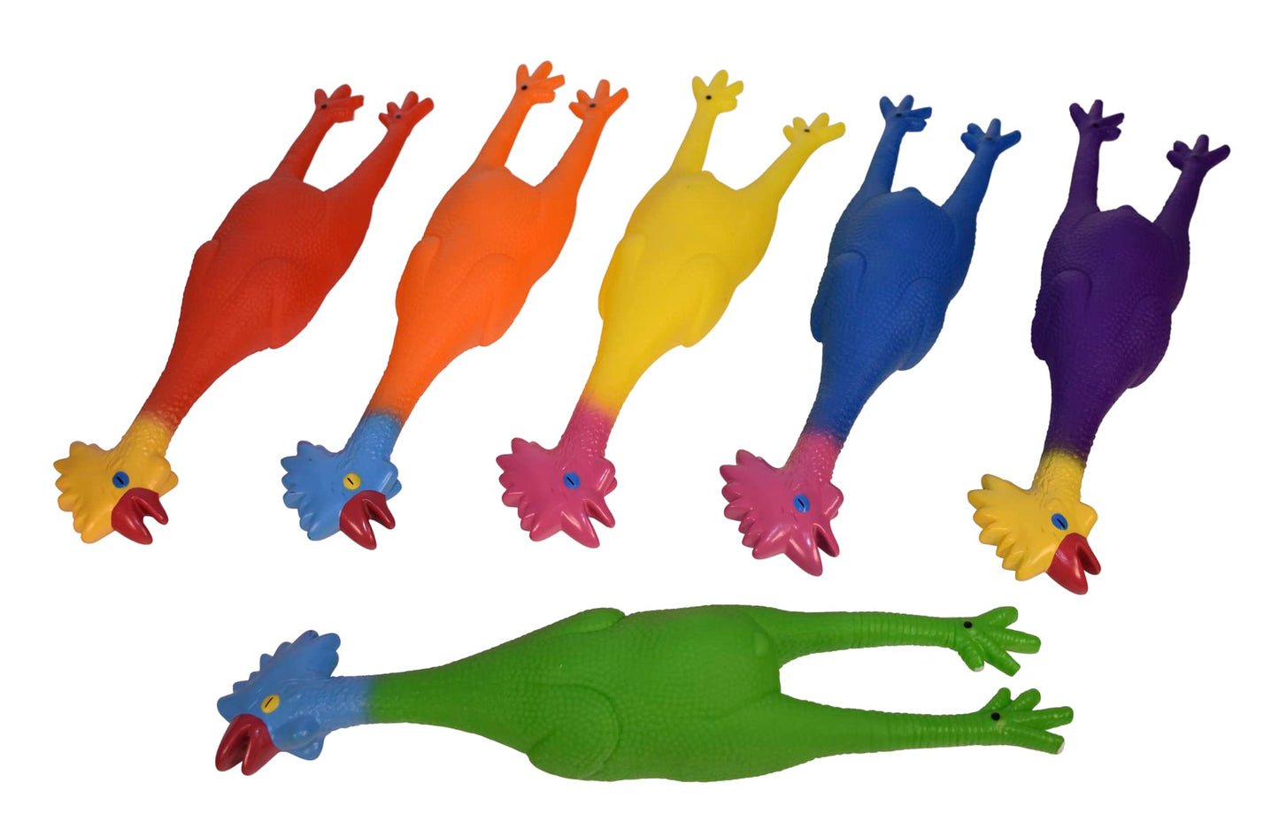 Sportime Rubberlike Chickens, Set Of 6