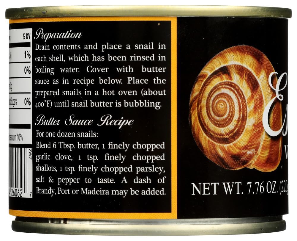 Roland - Escargots Snails, (4)- 7.75 Oz. Cans