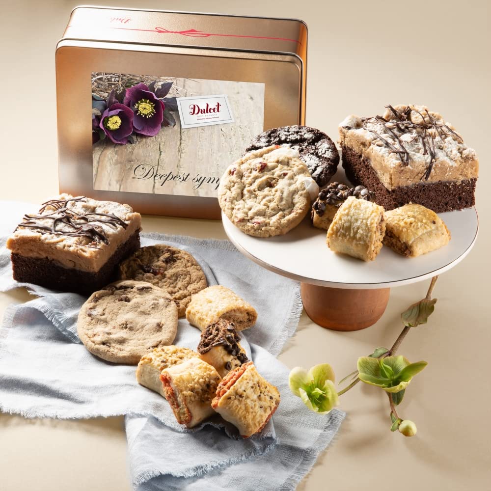 Gourmet Food Gift Baskets Sympathy Gift Baskets For Loss Of Loved One For Women, Men, Family, Neighbors, And Friends Condolence Gifts By Dulcet Gift Baskets