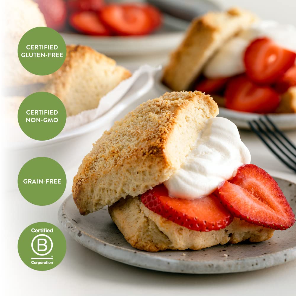 King Arthur, Almond Flour, Certified Gluten-Free, Non-Gmo Project Verified, Certified Kosher, Finely Ground, 16 Ounces (Pack Of 4)