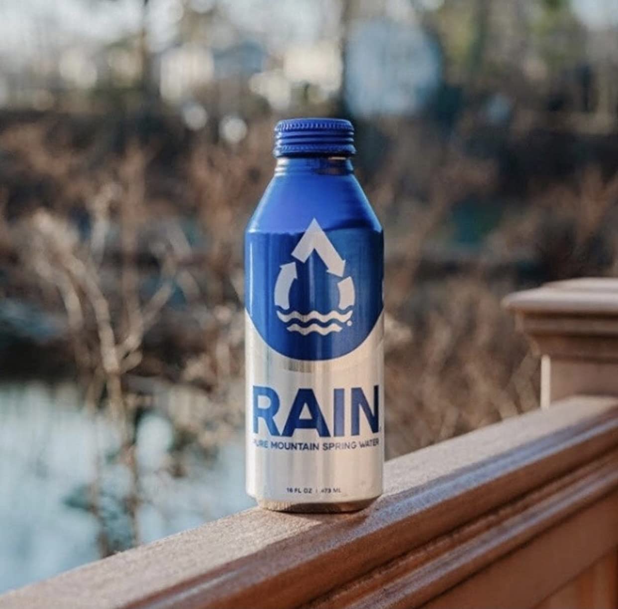 Rain, Spring Water, 16 Oz, 12 Pack, Bottled At The Source, Plastic-Free Recyclable Eco Friendly Aluminum