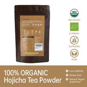 Hojicha Powder Organic Matcha Roasted Green Tea Powder Japanese Style (100G)