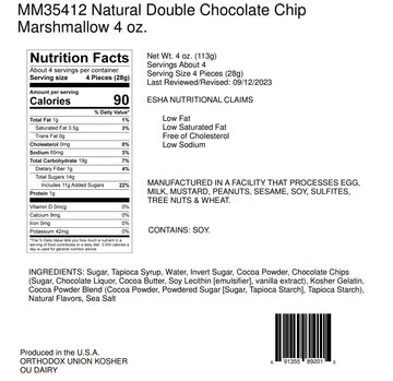 Hammond'S Candies | Gourmet Chocolate Chip Marshmallows | 2 Bags, Great For Snacking | Hot Chocolate, Smores And Homemade Browni