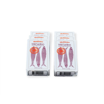 Vital Choice Wild Portuguese Sardines 6-Pack (Spiced with Red Chili, 4.4 oz (Pack of 6))