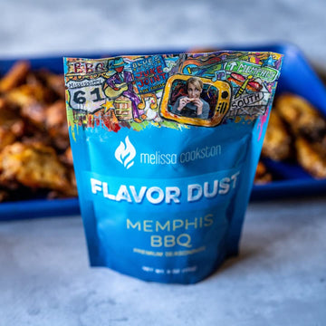 MELISSA COOKSTON Flavor Dust Chicken Wing Coating BBQ Dry Rub, Award Winning, 6 Oz