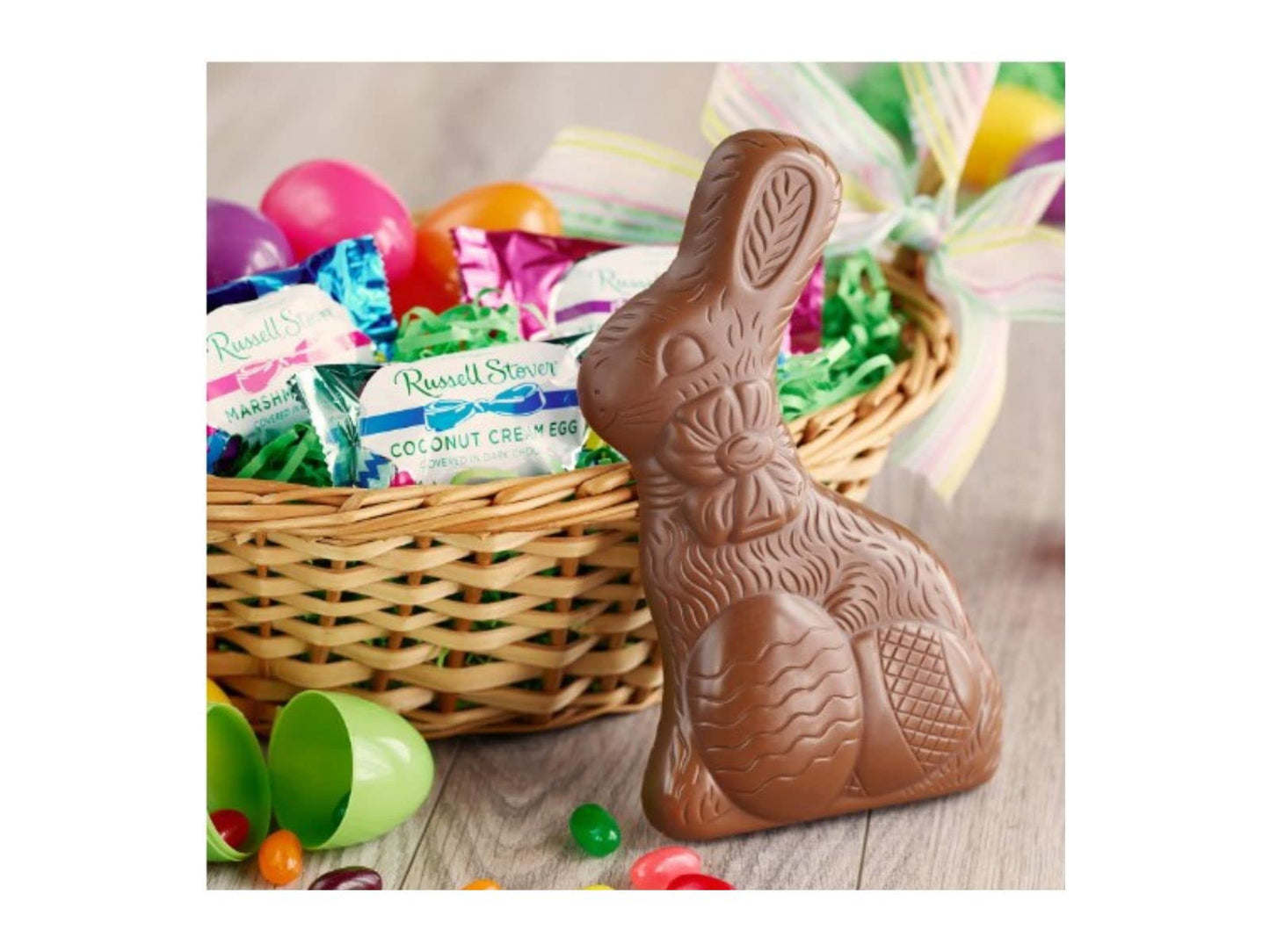 Russell Stover Easter Solid Milk Chocolate Bunny 1.5 Oz (Pack Of 3)