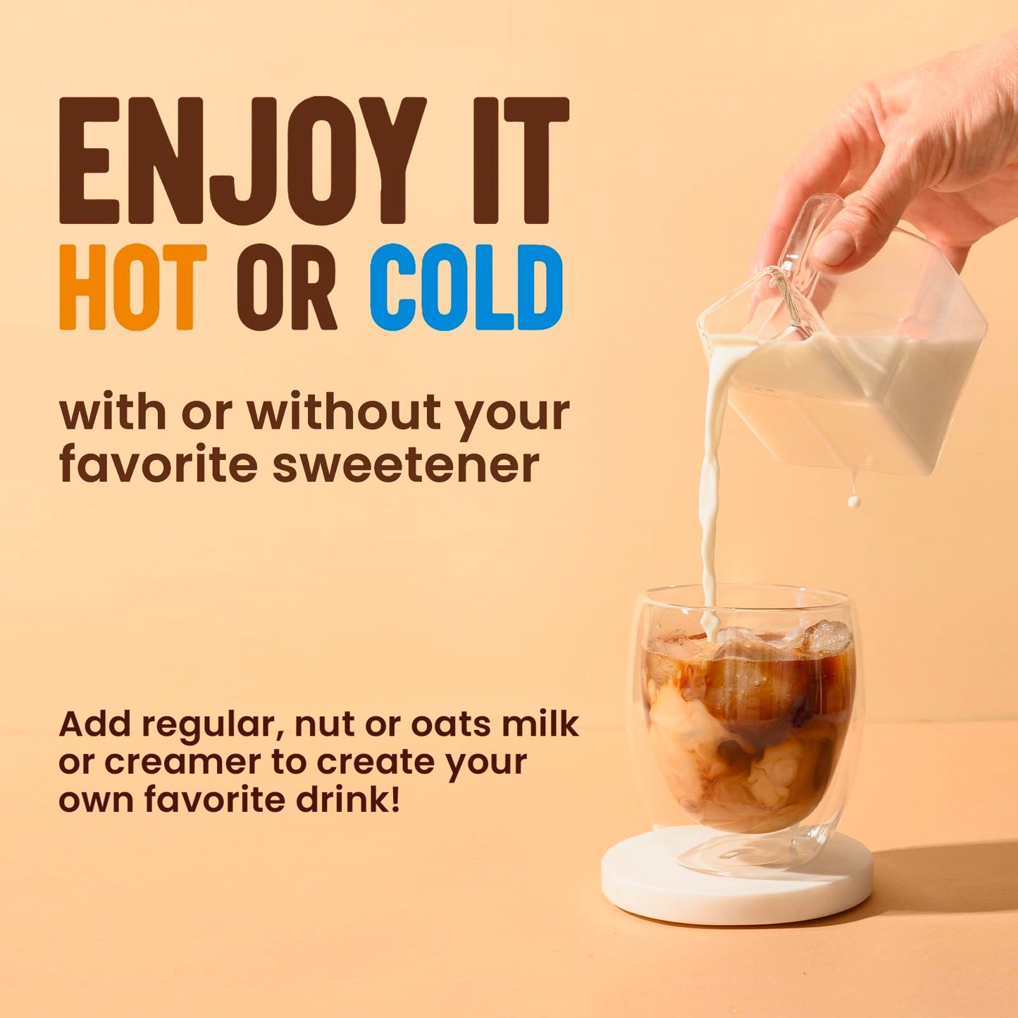 Mushroom Coffee Organic (60 Servings) 10 Mushrooms (Lions Mane, Cordyceps, Turkey Tail & Other) Mixed With Gourmet Arabica Insta