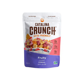 Catalina Crunch Fruity Cereal | Low Carb, Sugar Free, Gluten Free | Vegan, Plant Based Protein | Breakfast Protein Cereals | Keto Friendly Food