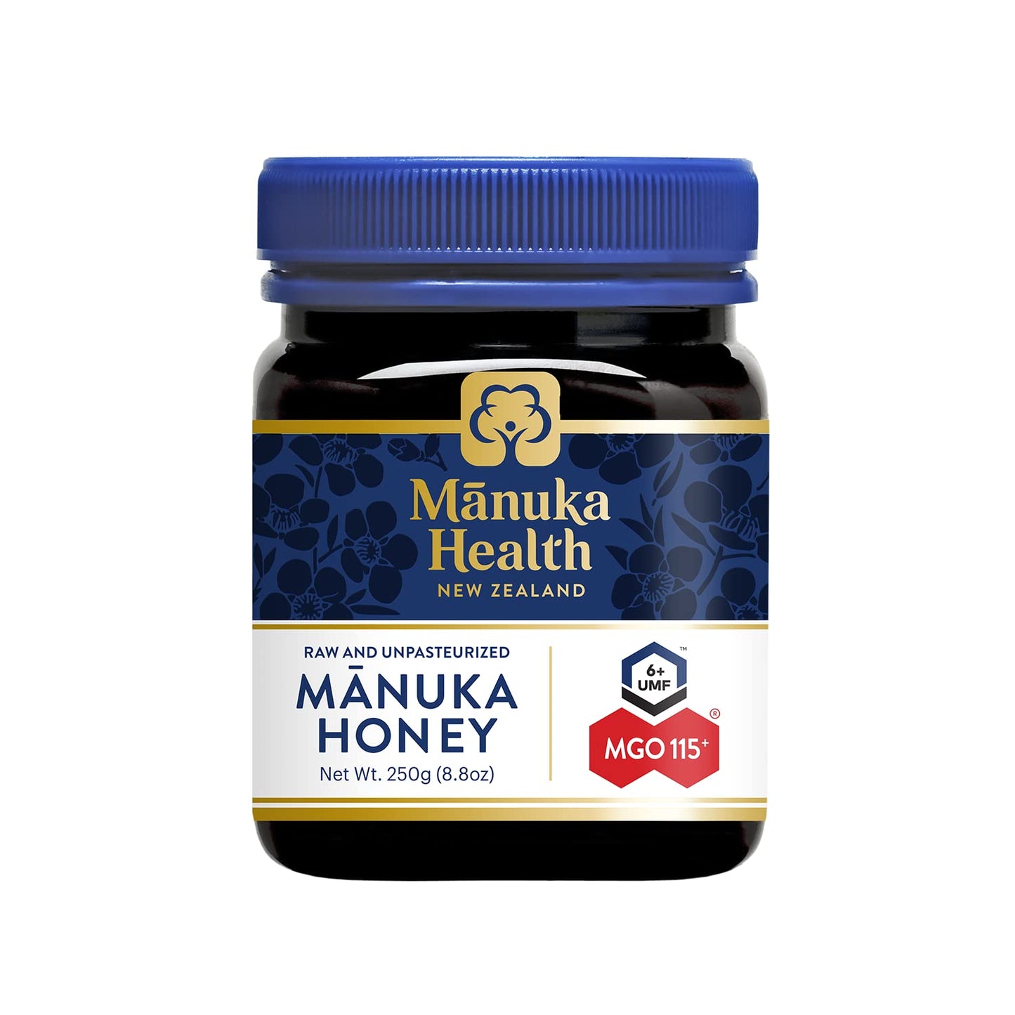 Manuka Health Umf 6+/Mgo 115+ Manuka Honey (250G/8.8Oz) Superfood Authentic Raw Honey From New Zealand