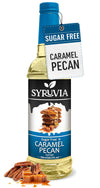 Syruvia Sugar-Free Caramel Pecan Syrup - 25.4 fl oz Premium Coffee Flavoring Syrup. 0 Calories, Kosher, and Gluten-Free. Ideal f