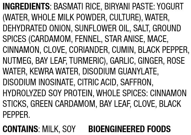 Royal Lucknowi Biryani Kit - White Basmati Rice, Biryani Paste, And Whole Spices - 11.5 Oz Box