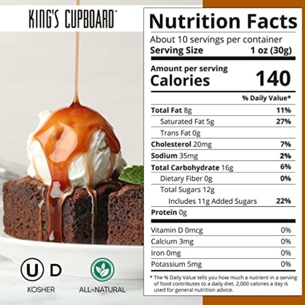 King'S Cupboard Pumpkin Spice Caramel Sauce - The Perfect Sauce For Ice Cream, Fruit Dip, Topping Desserts, Pumpkin Spice For Co