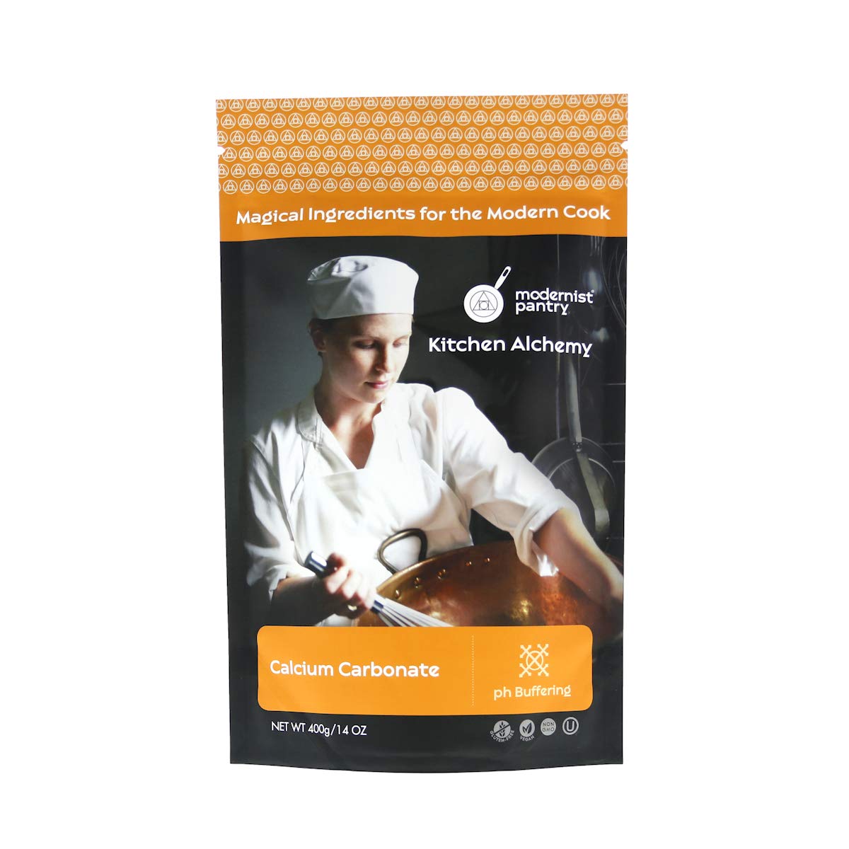 Pure Calcium Carbonate ? Non-Gmo Gluten-Free Vegan Ou Kosher Certified - 400G/14Oz