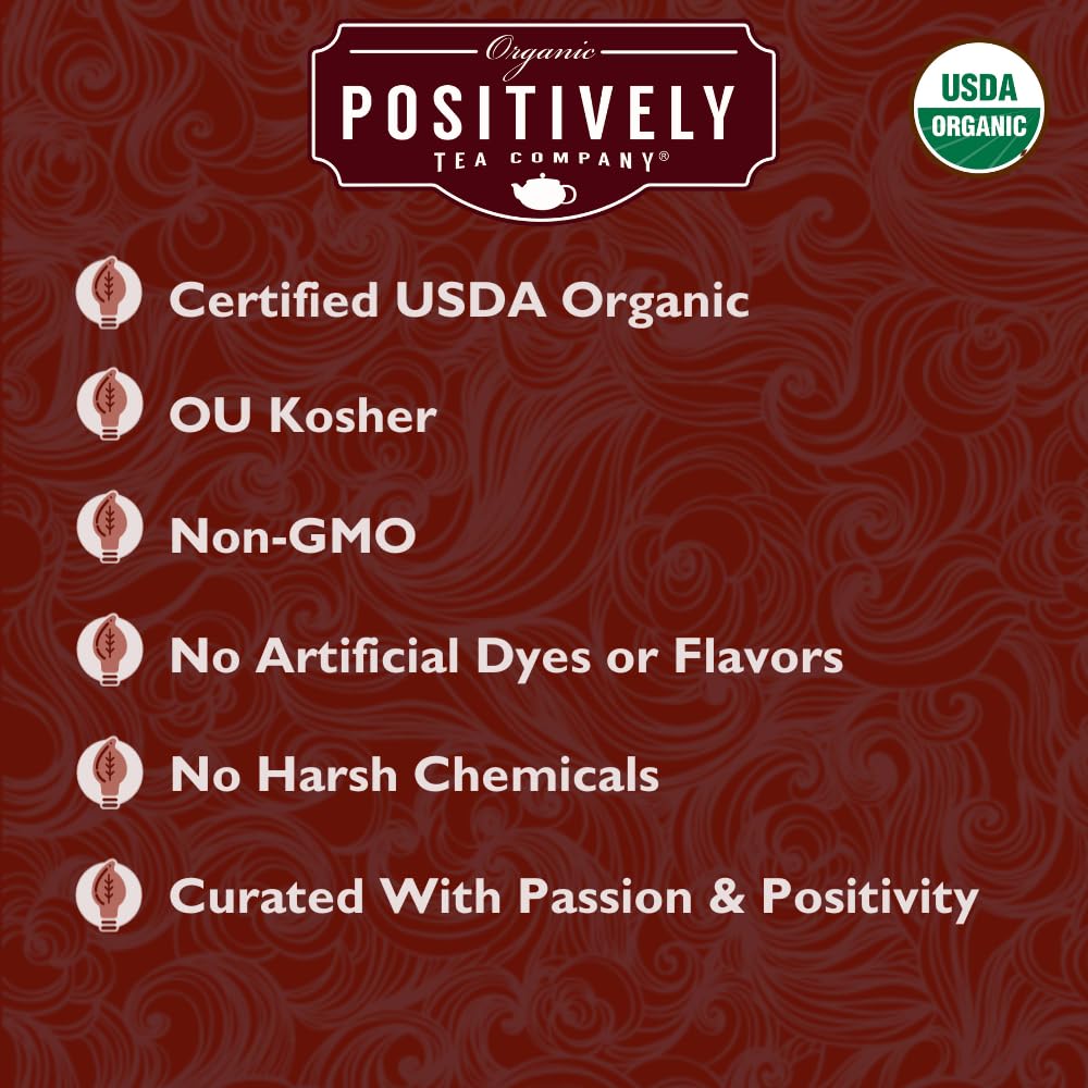 Organic Positively Tea Company Rooibos Tea Sampler, Loose Leaf, 4 Ounce, Pack of 3