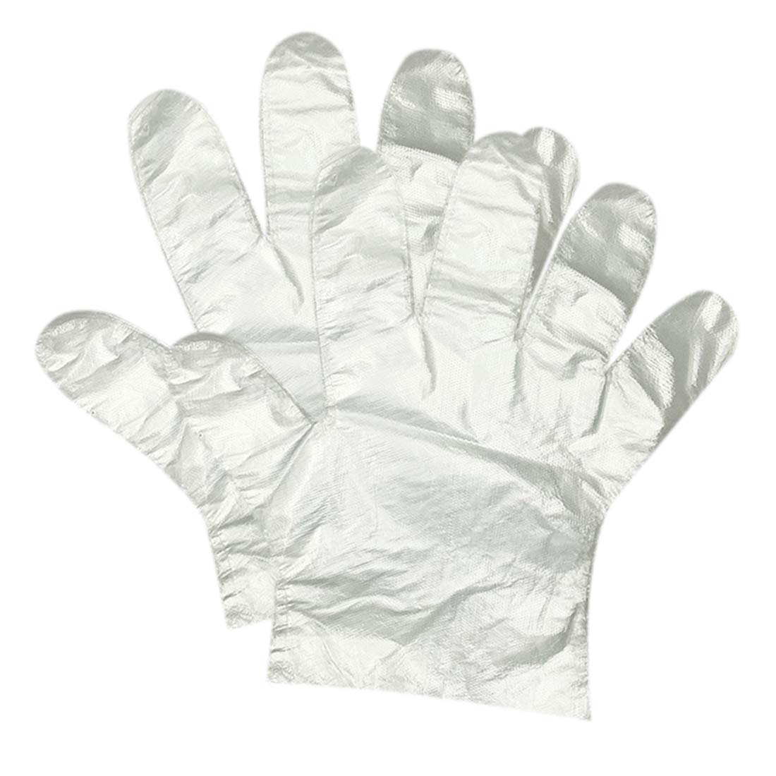 Hlin 1500 Pcs Plastic Gloves Disposable - Food Prep Gloves Disposable Gloves Transparent For Food Service, Cleaning, One Size Fi