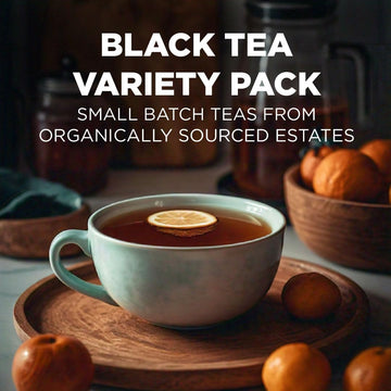 Tejava Tea Variety Pack, 52Ct. 6 All Natural Unsweetened Flavored Recyclable Single Serve Assorted Variety Pack Black Tea Pods,