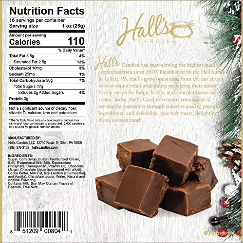Hall'S Chocolate Fudge ''Winter Wonderland'' Gift Box, 16 Oz.