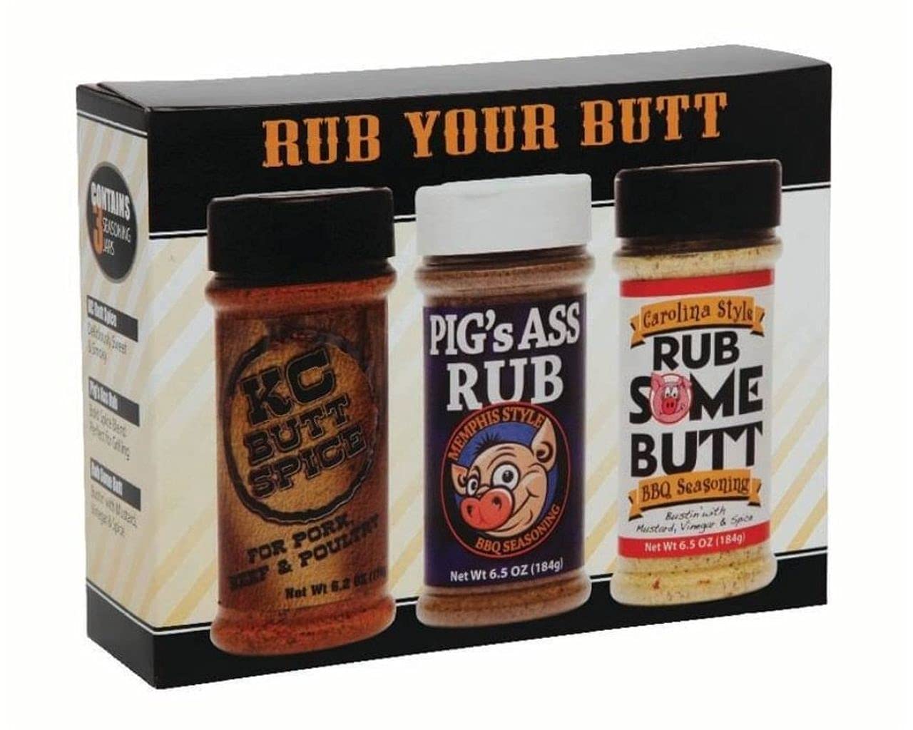 Rub Your Butt Championship Bbq Seasoning Gift Pack