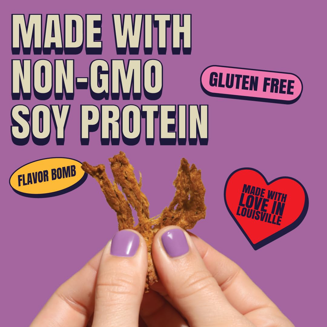 Louisville Vegan Jerky - General Tsos Vegan And Vegetarian Meat - Lip-Smacking Vegan-Friendly & Vegetarian Jerky - Non-Gmo 14 Gr