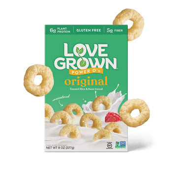 Love Grown Power Os Original High Protein Gluten-Free Cereal - Vegan, Certified Non-GMO, 0g Added Sugar, High Fiber, Seed-Oil Fr