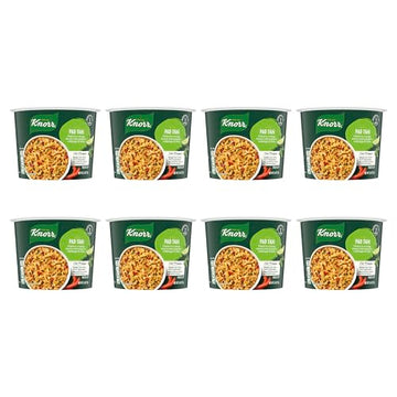 Knorr Pasta Cup Pad Thai 8 ct For a Quick and Easy Meal Made with 100% Real Vegetables & No Artificial Flavors or Preservatives,
