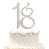Hatcher lee 18th Birthday Cake Topper - Bling Crystal Silver Decoration, Model 43234-2855
