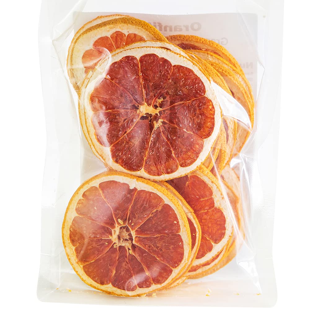 Oranfit Dried Grapefruit Slices Crafts Cake Decoration Mixed Flavor Garnish Table Scatters Potpourri Candle Crafts 3Oz/85G(25 To 31 Slices)