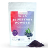 powbab Wild Blueberry Powder, 100% Whole Wild Blueberries, 70 g (2.5 oz), Non-GMO, Not Freeze Dried, Pure Fruit Powder