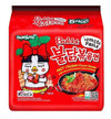 Samyang Buldak Hot Spicy Chicken Ramen Noodle Korean Stir-Fried Ramen, Tomato Pasta Flavor, 5 Pack For Each Flavor (10, Tomato)