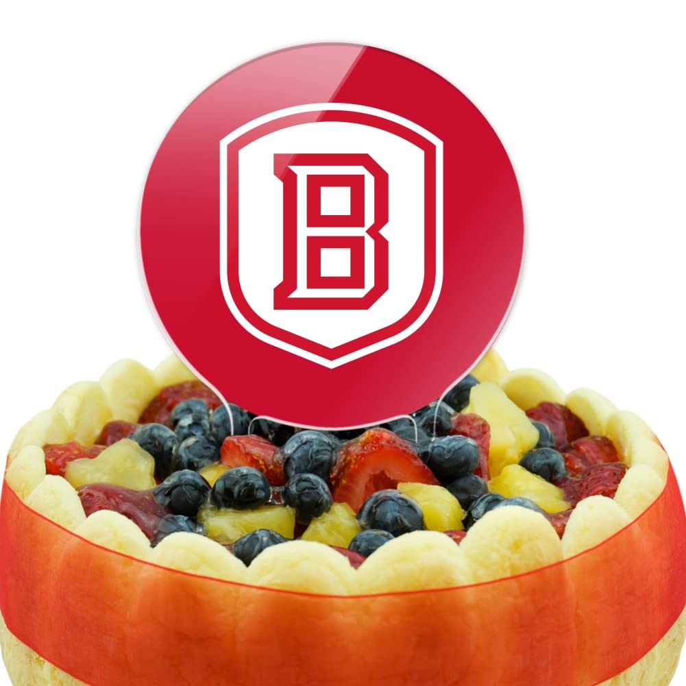 GRAPHICS & MORE Acrylic Cake Topper - Bradley University Logo, Multi, One Size