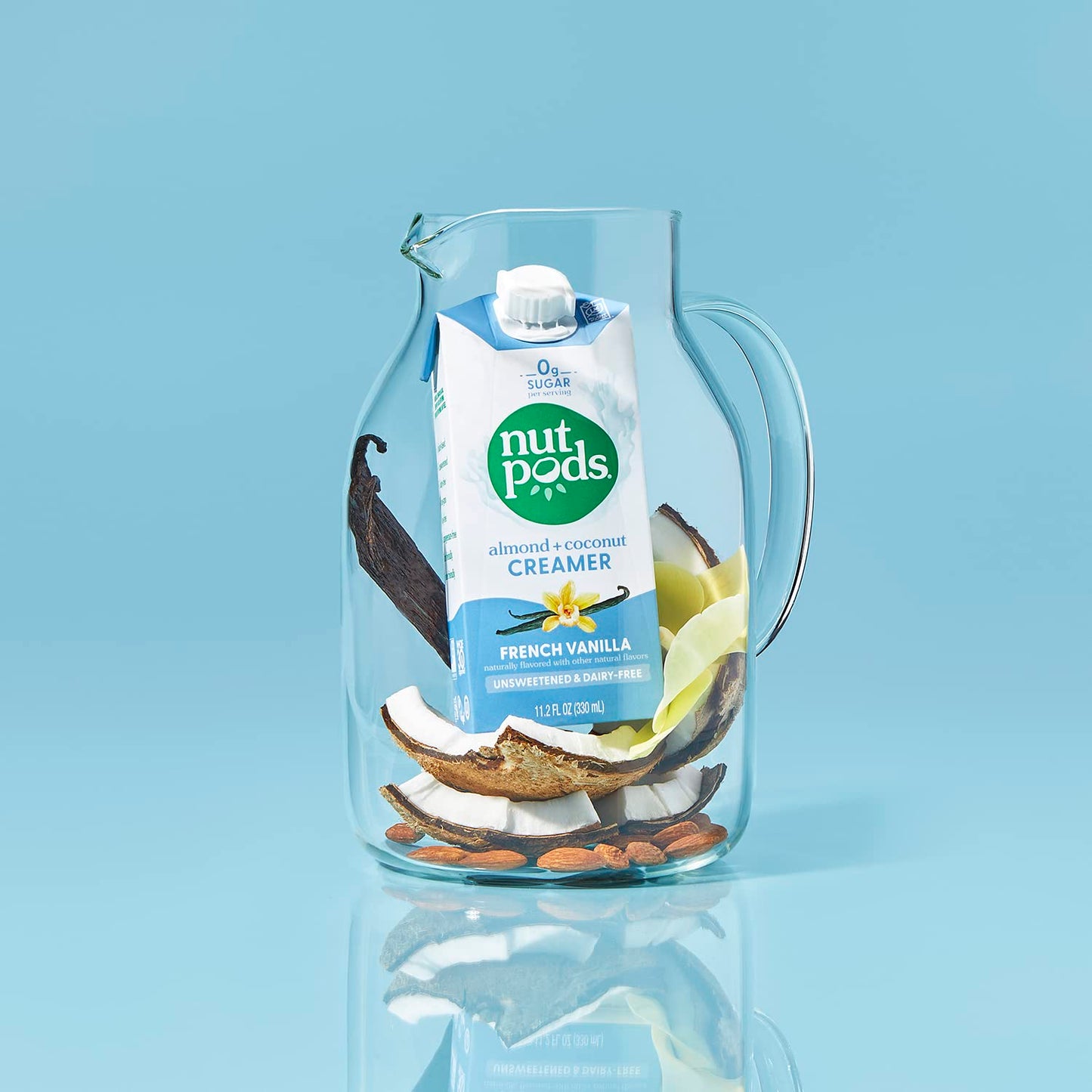 Nutpods French Vanilla Creamer - Unsweetened Non Dairy Made From Almonds And Coconuts - Keto Creamer, Whole30, Gluten Free, Non-Gmo, Vegan, Sugar Free, Kosher (4-Pack)