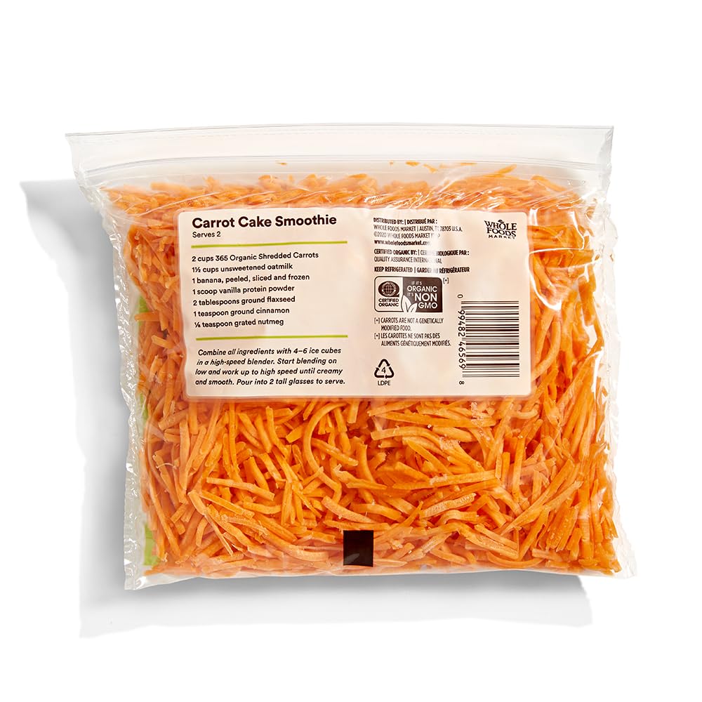 365 by Whole Foods Market, Organic Carrots, Shredded, 10 oz