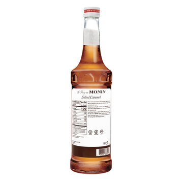 Monin Salted Caramel Syrup - Natural Flavors, Non-GMO, Gluten-Free, 750 ml (25.4 Fl Oz)