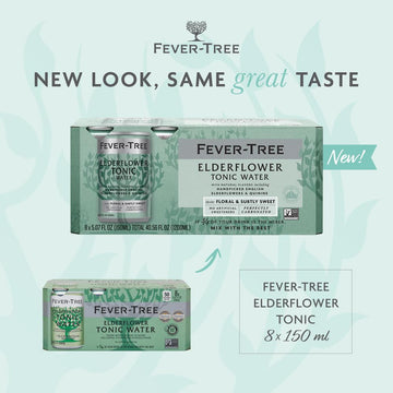 Fever Tree Elderflower Tonic Water - Premium Quality Mixer - Refreshing Beverage for Cocktails & Mocktails. Naturally Sourced In
